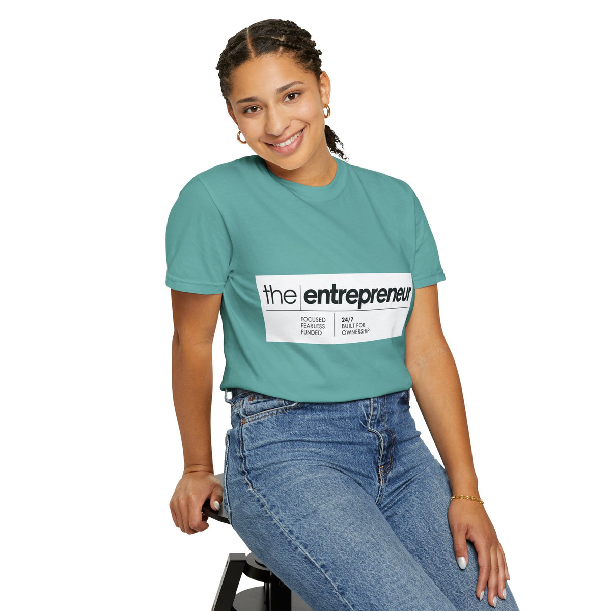 The Entrepreneur Garment-Dyed T-Shirt — Focused, Fearless, Funded Business Owner Tee