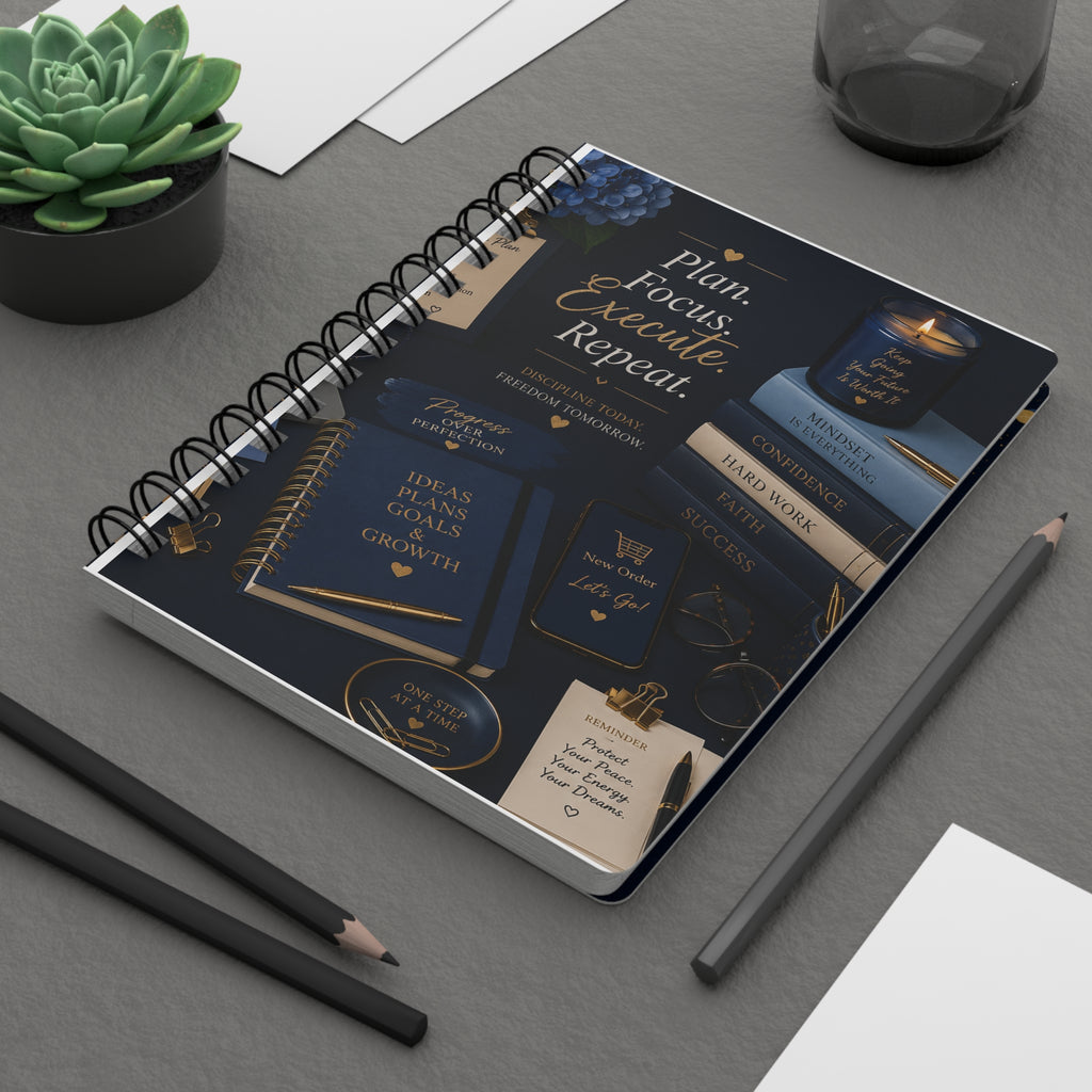 Plan. Focus. Execute. Repeat. | Hardcover Success Journal for Entrepreneurs, Professionals & Goal Getters