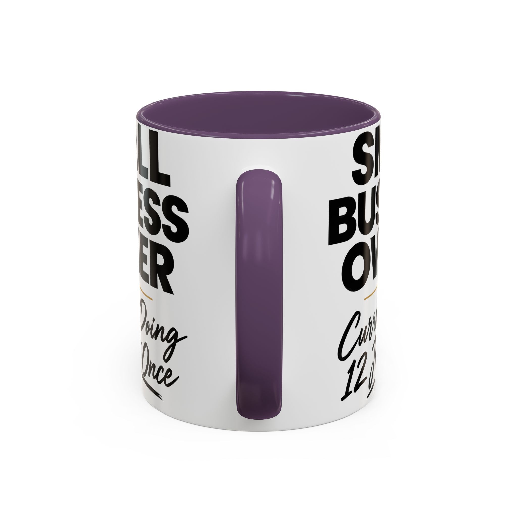 Small Business Owner Mug | “Currently Doing 12 Jobs at Once” Funny Entrepreneur Coffee Cup