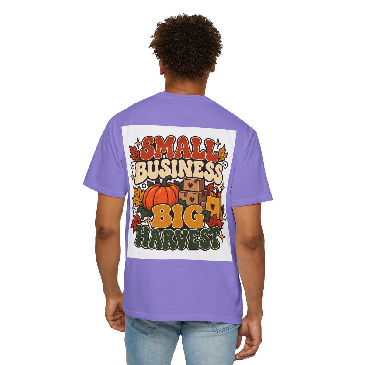 Small Business Big Harvest T-Shirt — Fall Entrepreneur Garment-Dyed Tee