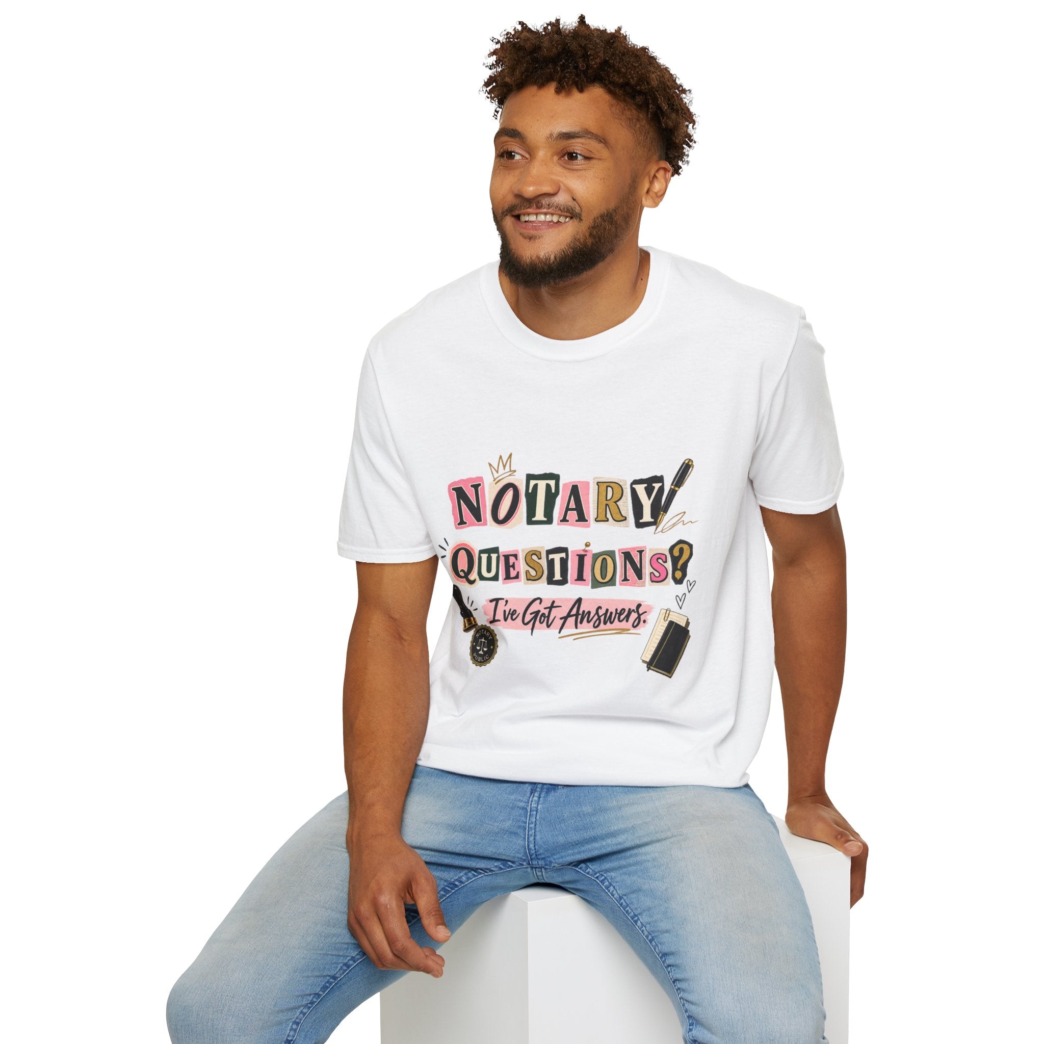 Notary Questions? I’ve Got Answers T-Shirt — Notary Public Graphic Tee