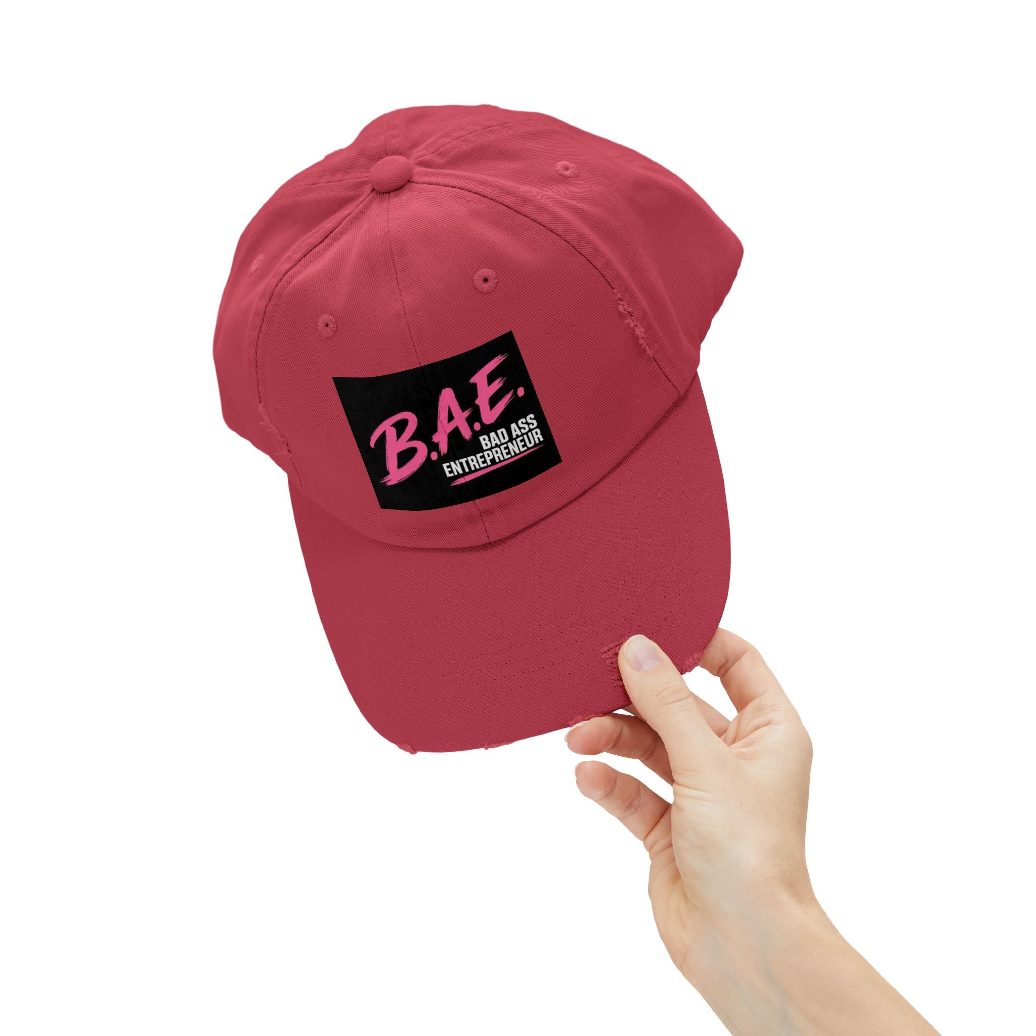 B.A.E. Bad Ass Entrepreneur Distressed Cap | Vintage Business Owner Hat