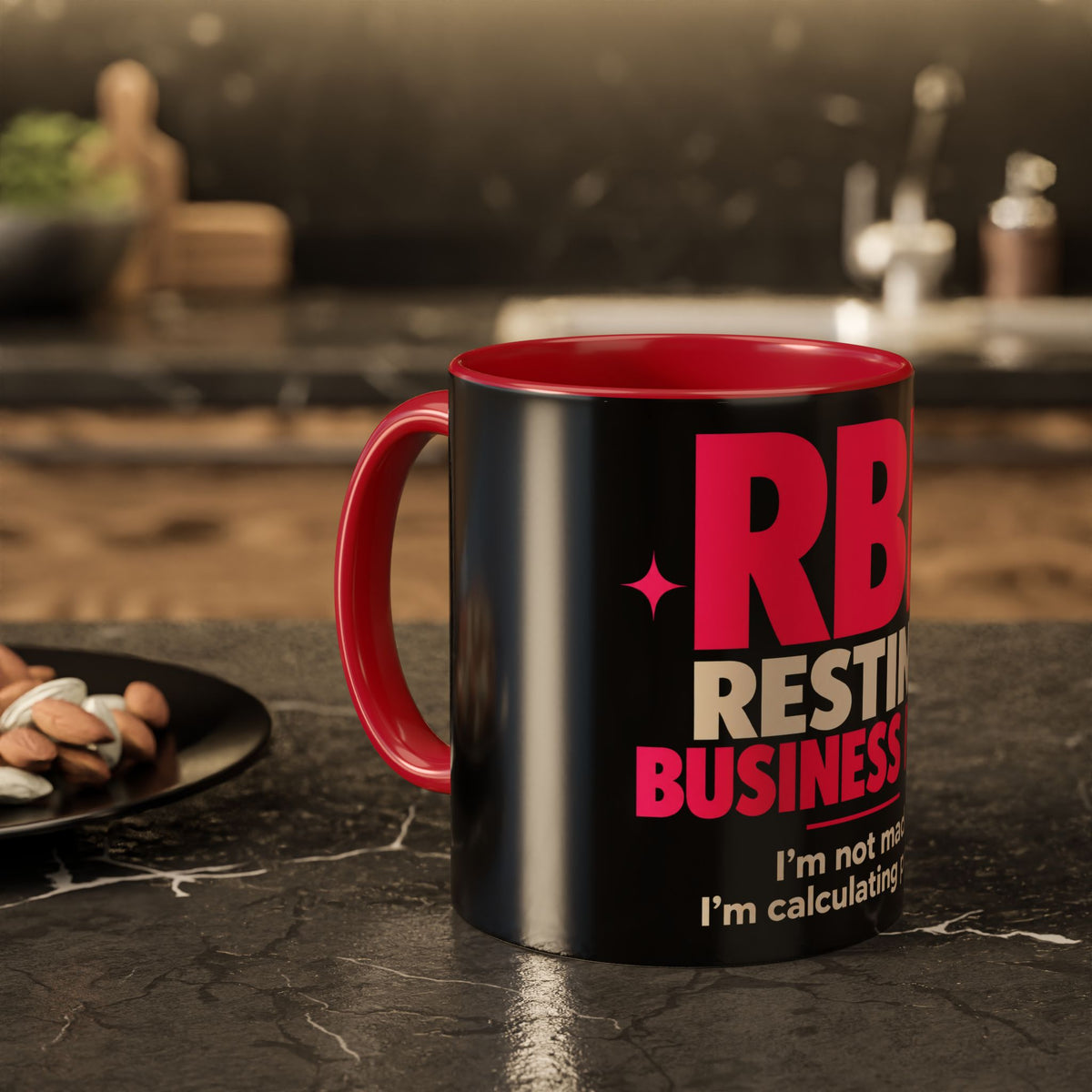 RBF Mug — "Resting Business Face: I'm not mad. I'm calculating profit."
